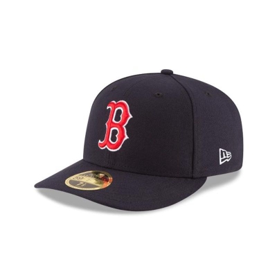 Boston Red Sox Gorra | New Era MLB Authentic Collection Low Profile 59fifty Fitted Cap Mexico - Azules